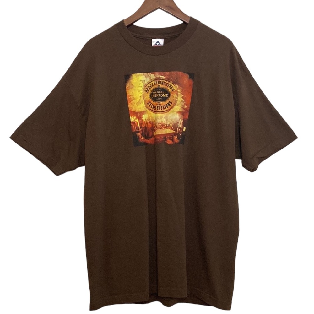 Bruce Springsteen T Shirt Mens XL Seeger Sessions Tour 2006 Brown Short Sleeve